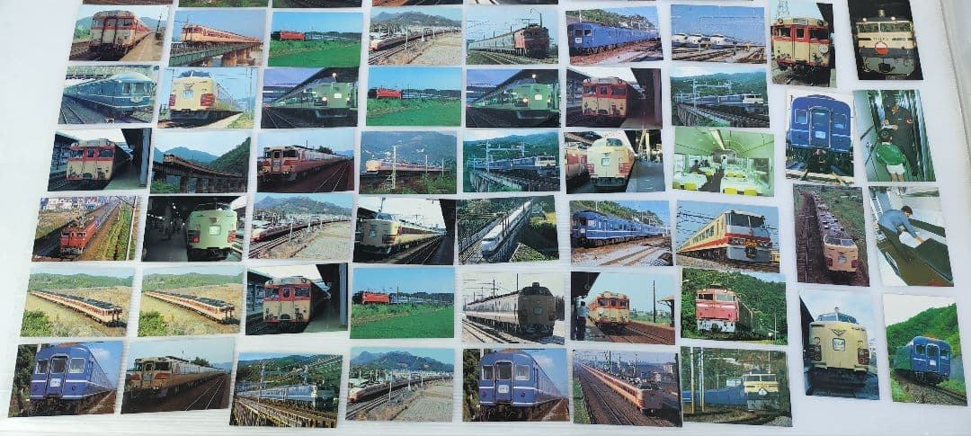 昭和レトロ　鉄道カード　トレカ　ブルートレインカード　ロッテ　ステッカー