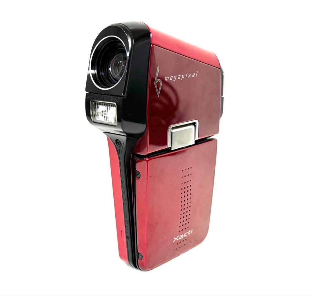 【完動品 美品】SANYO Xacti DMX-C6 レッド ムービーカメラ