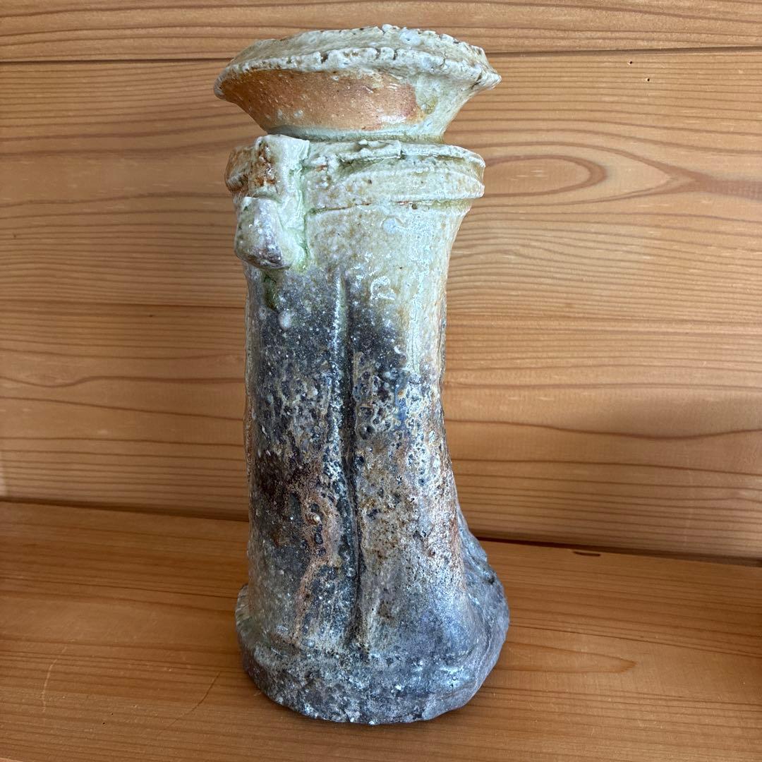 伊賀焼　井村洸生作　花入　自然秞