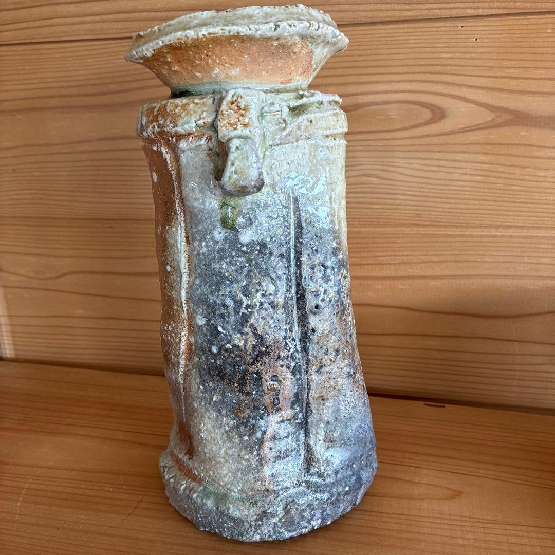 伊賀焼　井村洸生作　花入　自然秞