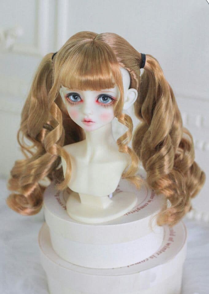 U93 BJD 1/4 人形 ドール　用ウィッグ カツラ 耐熱 ハンドメイド