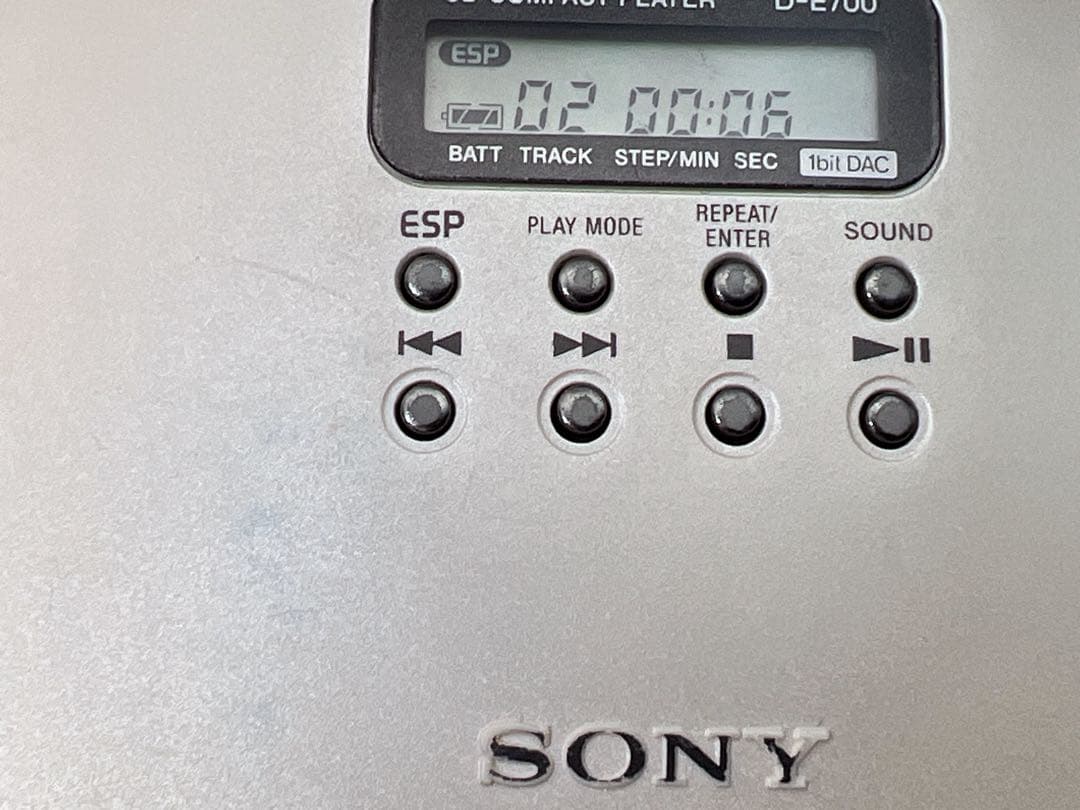 SONY ポータブルCDプレーヤー D-E700