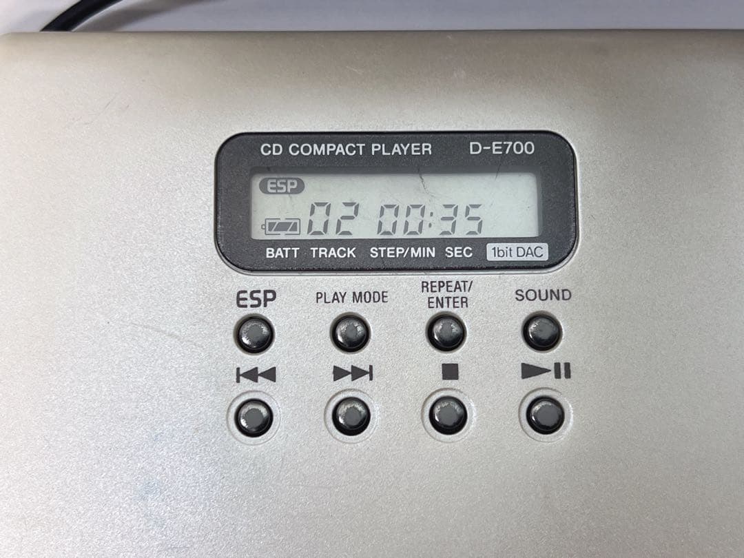 SONY ポータブルCDプレーヤー D-E700