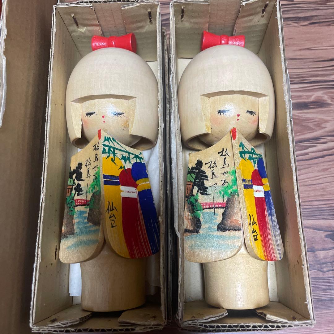 こけし4体まとめ売り　セット　かわいいこけし　女の子