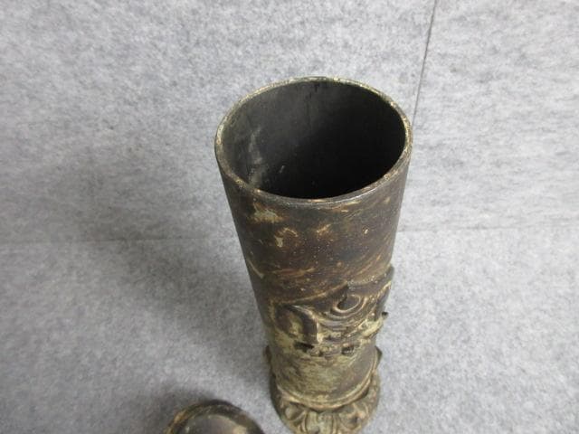 時代物古銅経筒 [B28886]