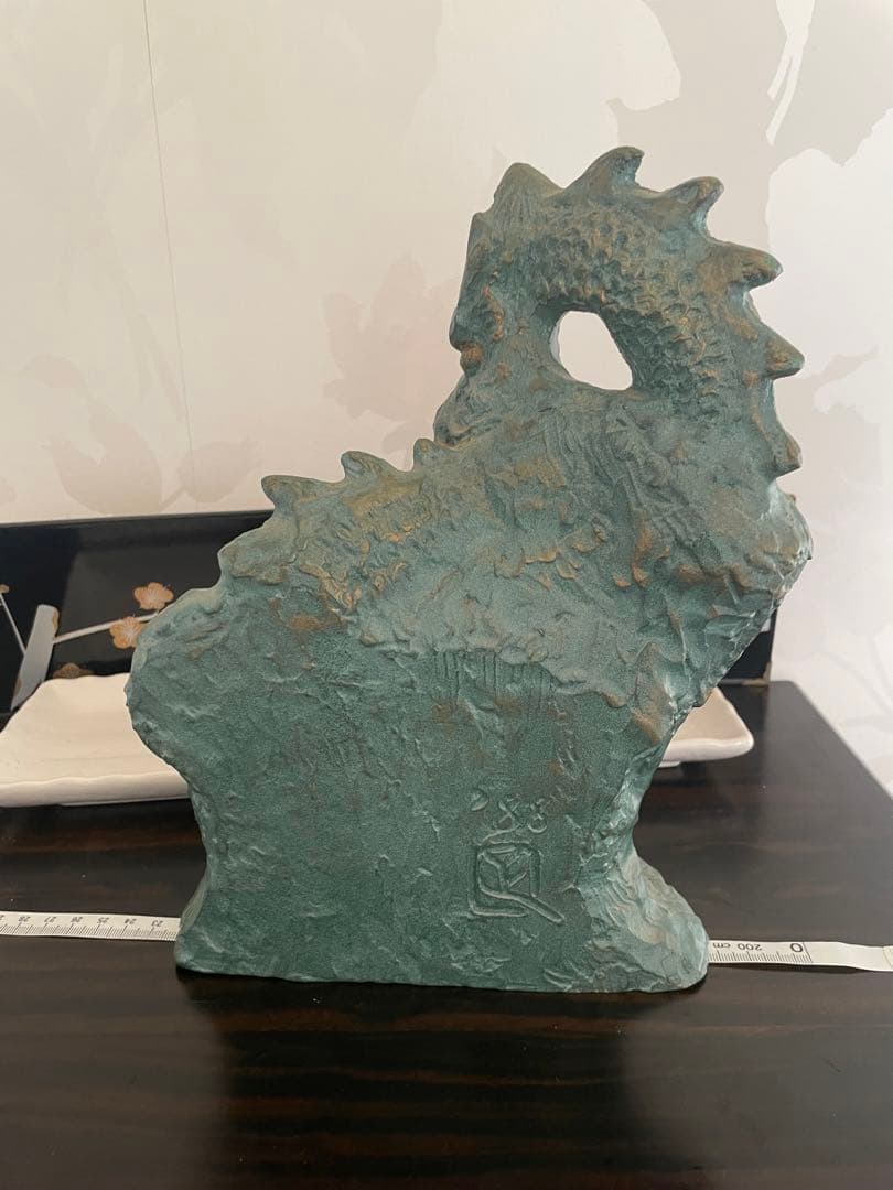青銅製ドラゴン立体オブジェ 約20cm
