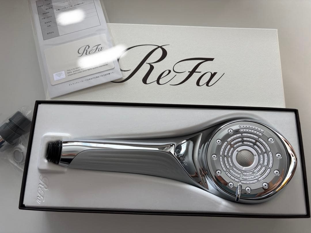 ReFa シャワーヘッド シルバー 取扱説明書付き