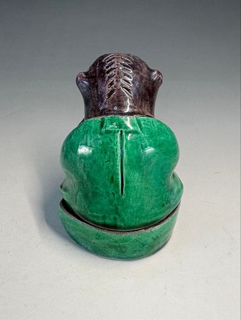 【中古品】茶道具　中村翠嵐造　交趾干支申香合（共箱）