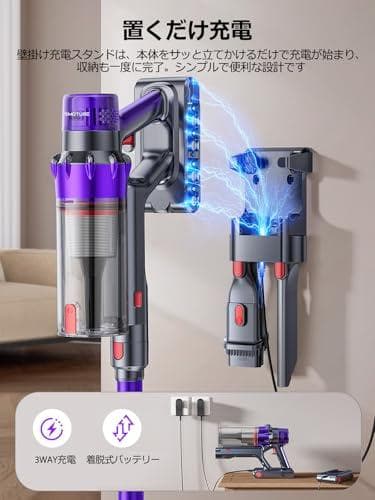掃除機 コードレス 【2026モデル 110Kpa強力吸引力 600W 布団クp