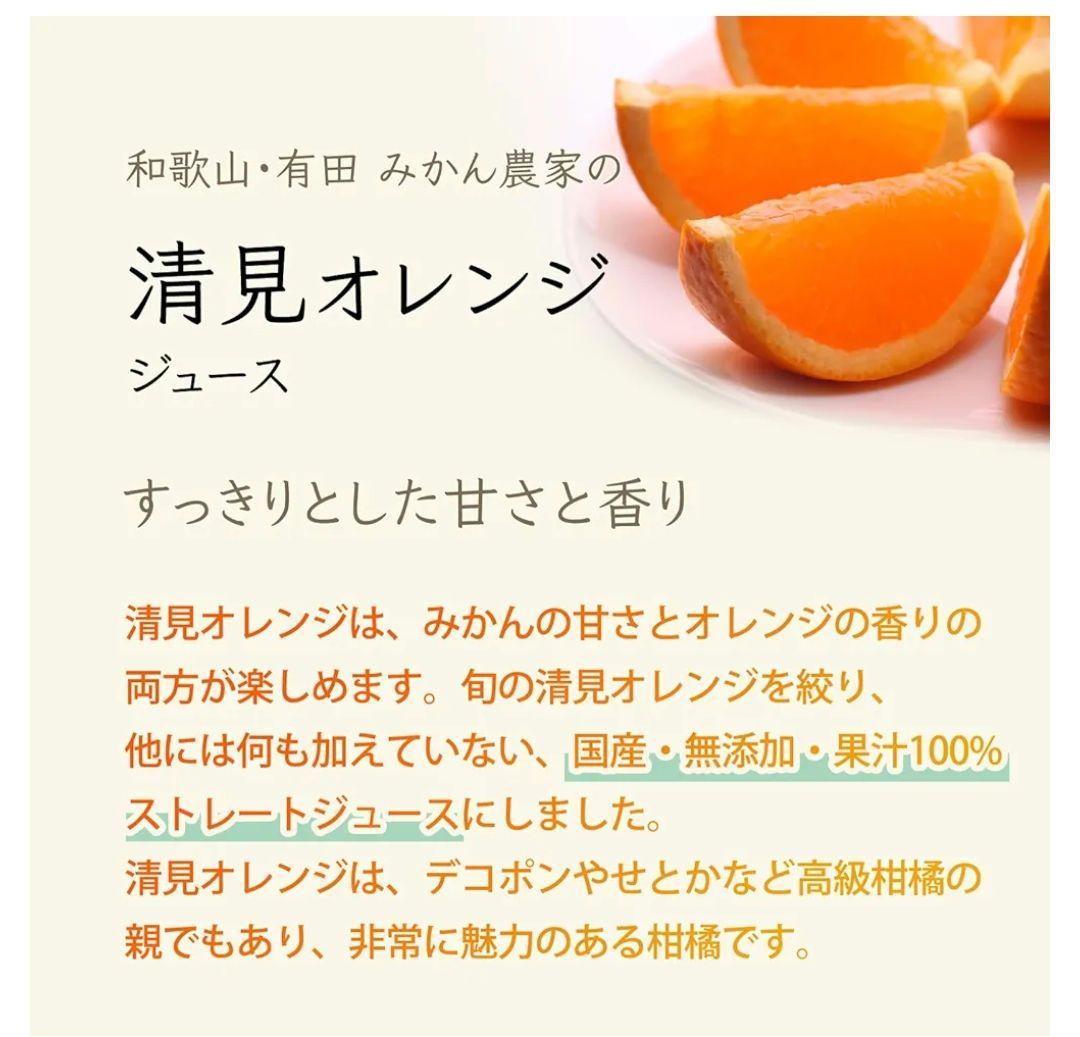 【１セット限定】清見オレンジジュース 720ml 10本セット ストレート