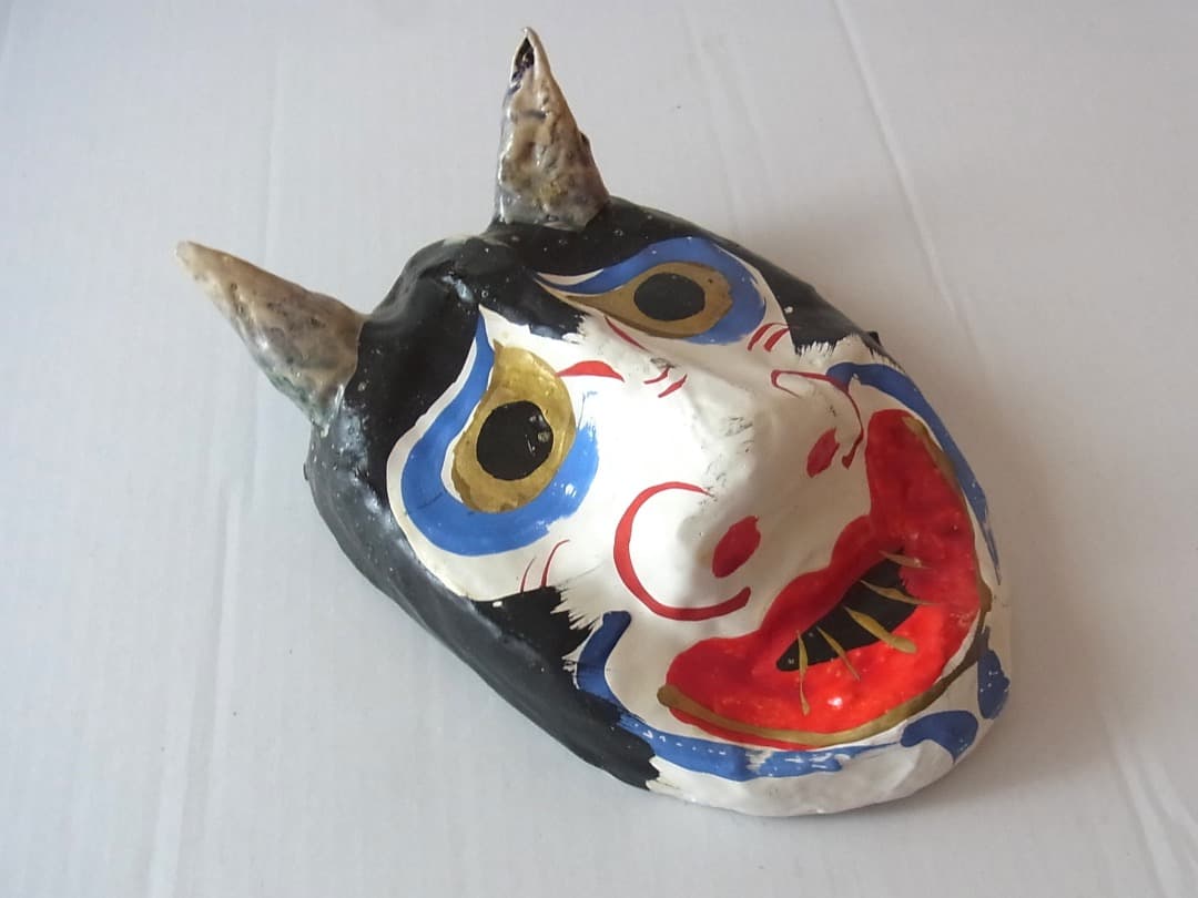 高松張子『鬼面』宮内フサ／フォークアート 郷土玩具 民藝
