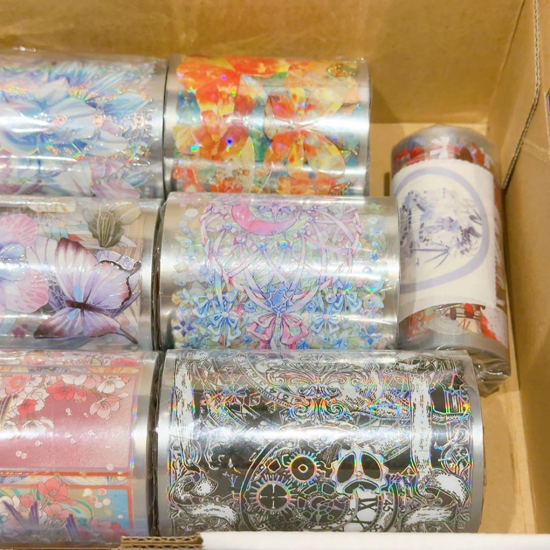 【寒色・蝶マステセット】装飾マステ 海外マステ まとめ売り 新品 10巻