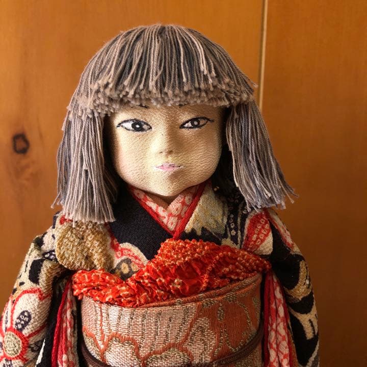 古布縮緬細工人形　創作人形　古布手作り細工物