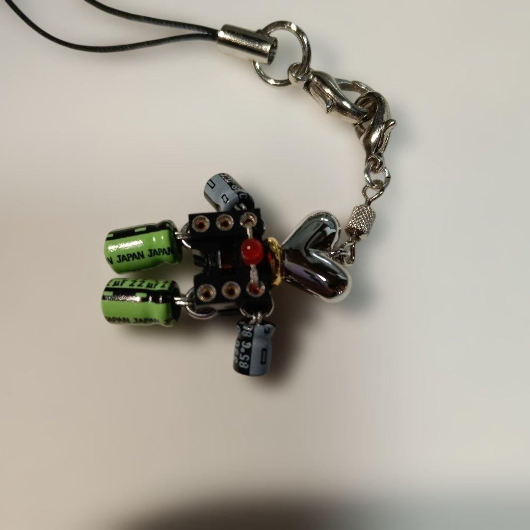 294.ハートロボットストラップ、パソコンの内部部品作成使用、