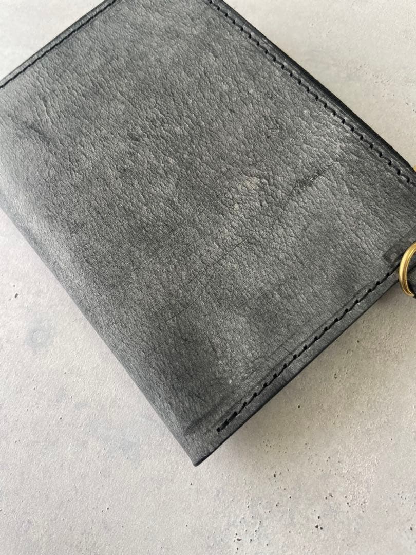 【訳あり品】L字ミニウォレット　black