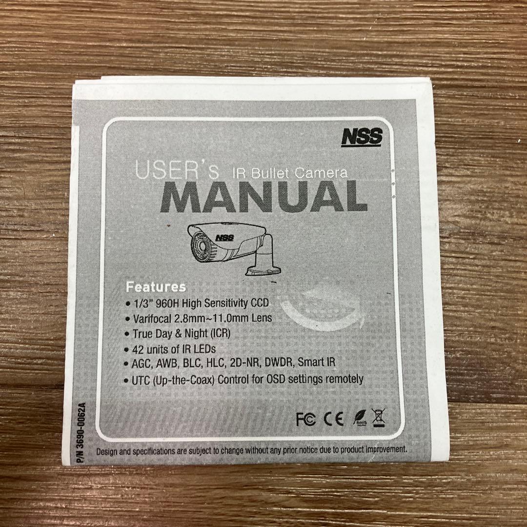 B-5 NSS製 防犯カメラ IRバレットカメラ 高画質960H セキュリティ
