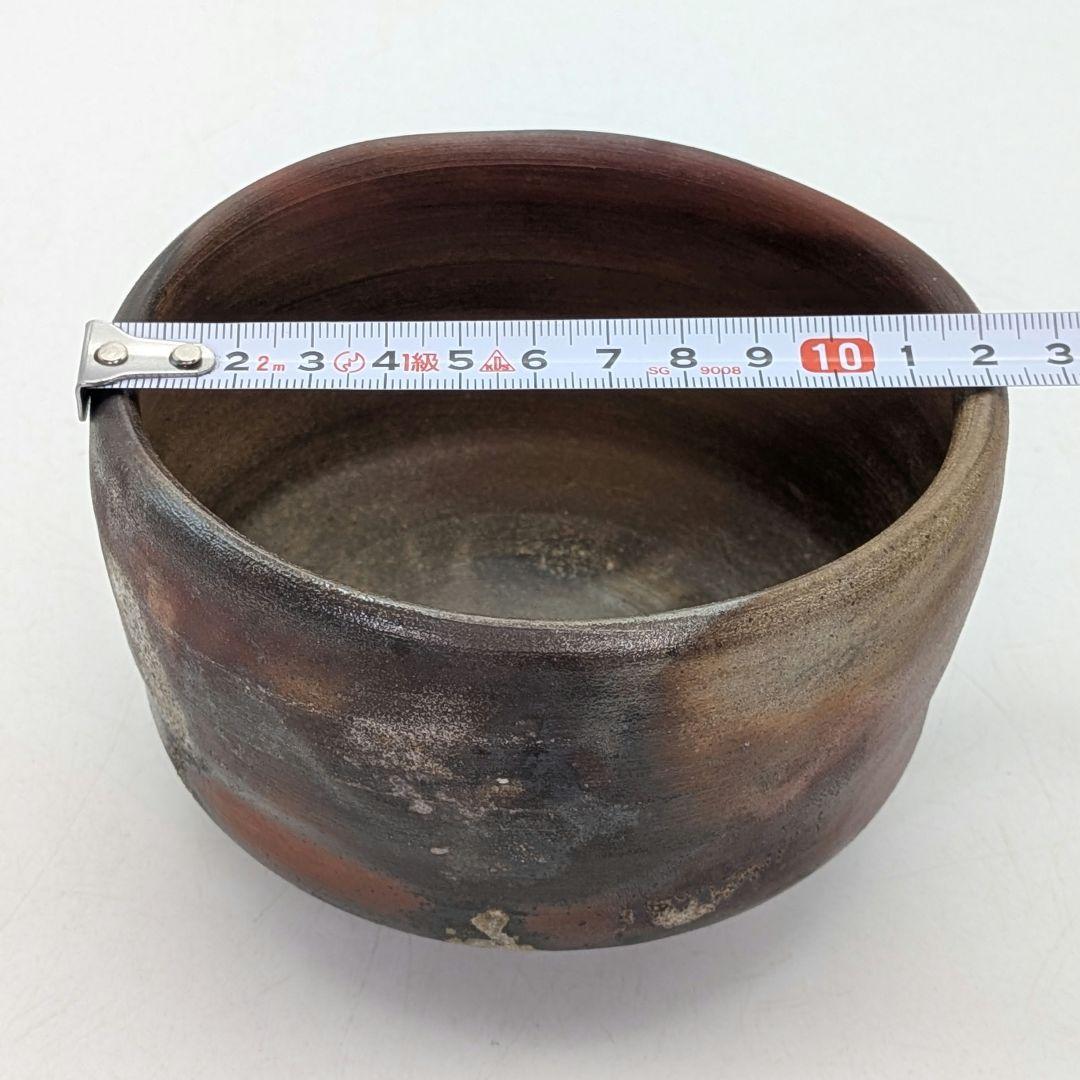 伝統工芸士 猪俣政昭 備前焼 茶盌 共箱合布栞 抹茶碗 抹茶茶碗 茶道具 茶器