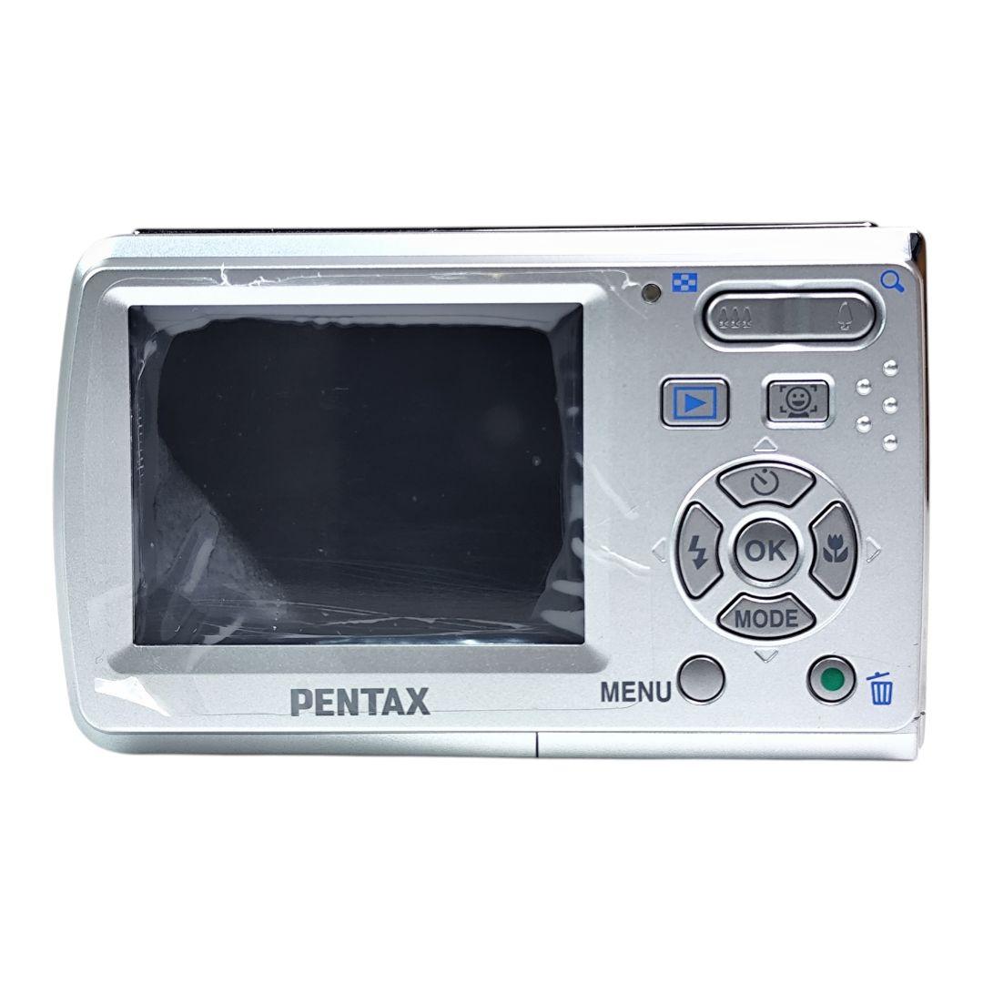 未使用級✨PENTAX Optio E60 コンパクトデジタルカメラ シルバー