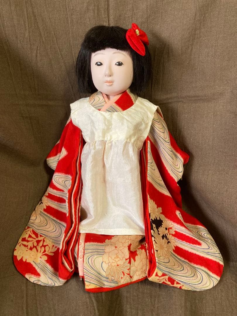 市松人形12号エプロンの子