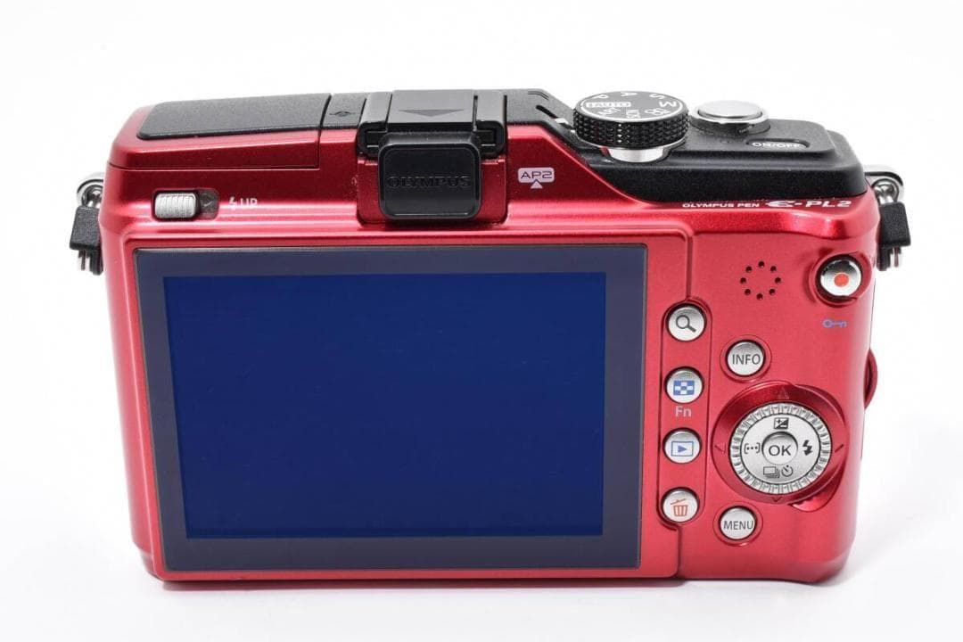 極美品　OLYMPUS PEN Lite E-PL2 ボディ レッド ＃A455
