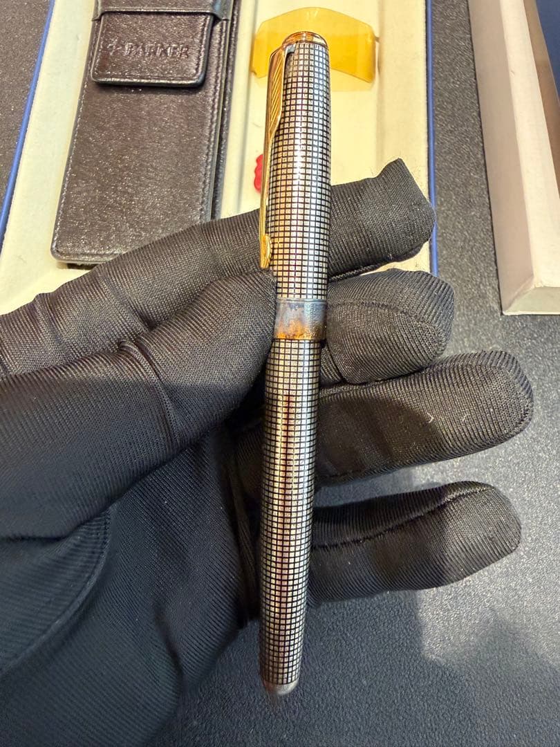 Parker 万年筆 スターリング925 銀無垢　K18 750 K18-750