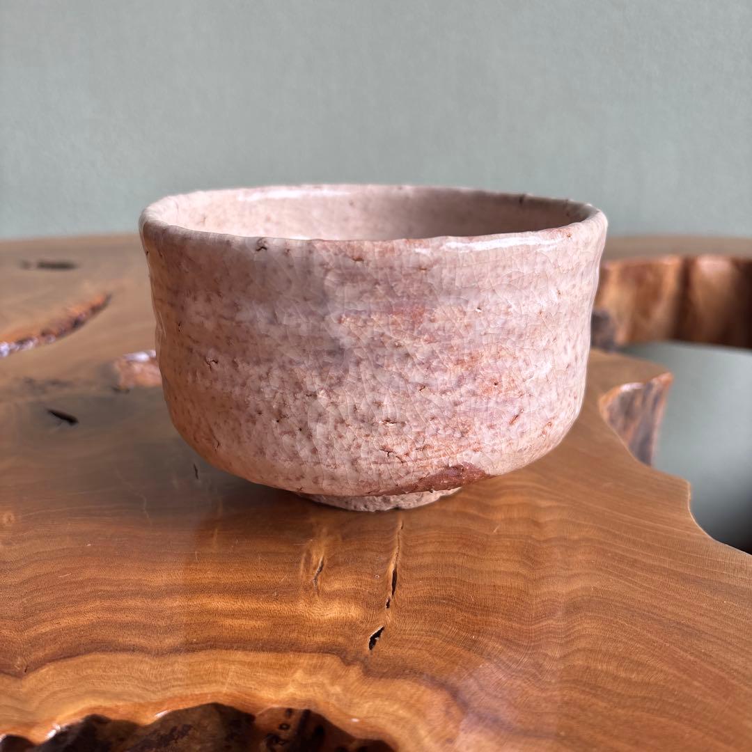 天寵山 七代 兼田三左エ門造 萩焼 共箱 抹茶碗 茶道具