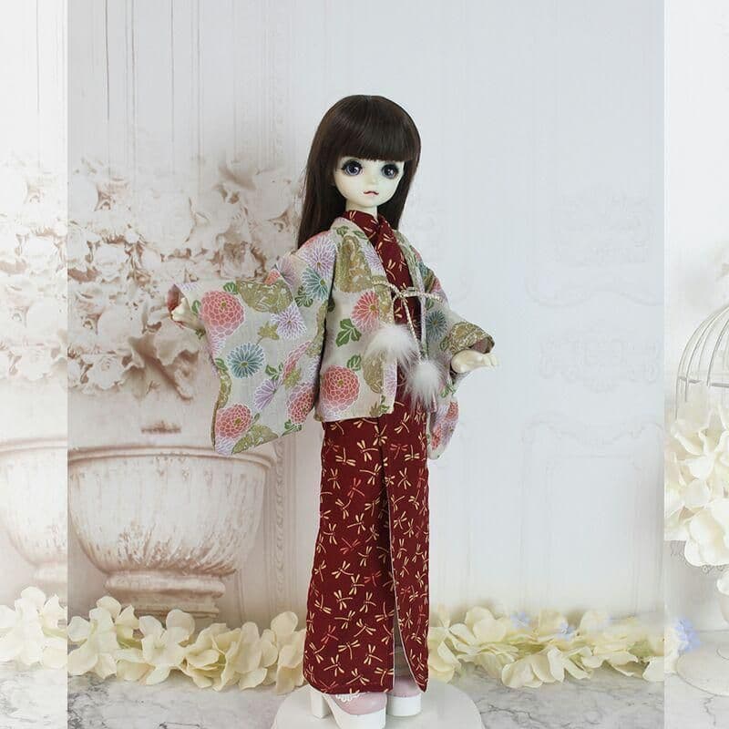 E08 bjd 1/3 ドール 衣装 和風　浴衣　球体関節人形 ハンドメイド