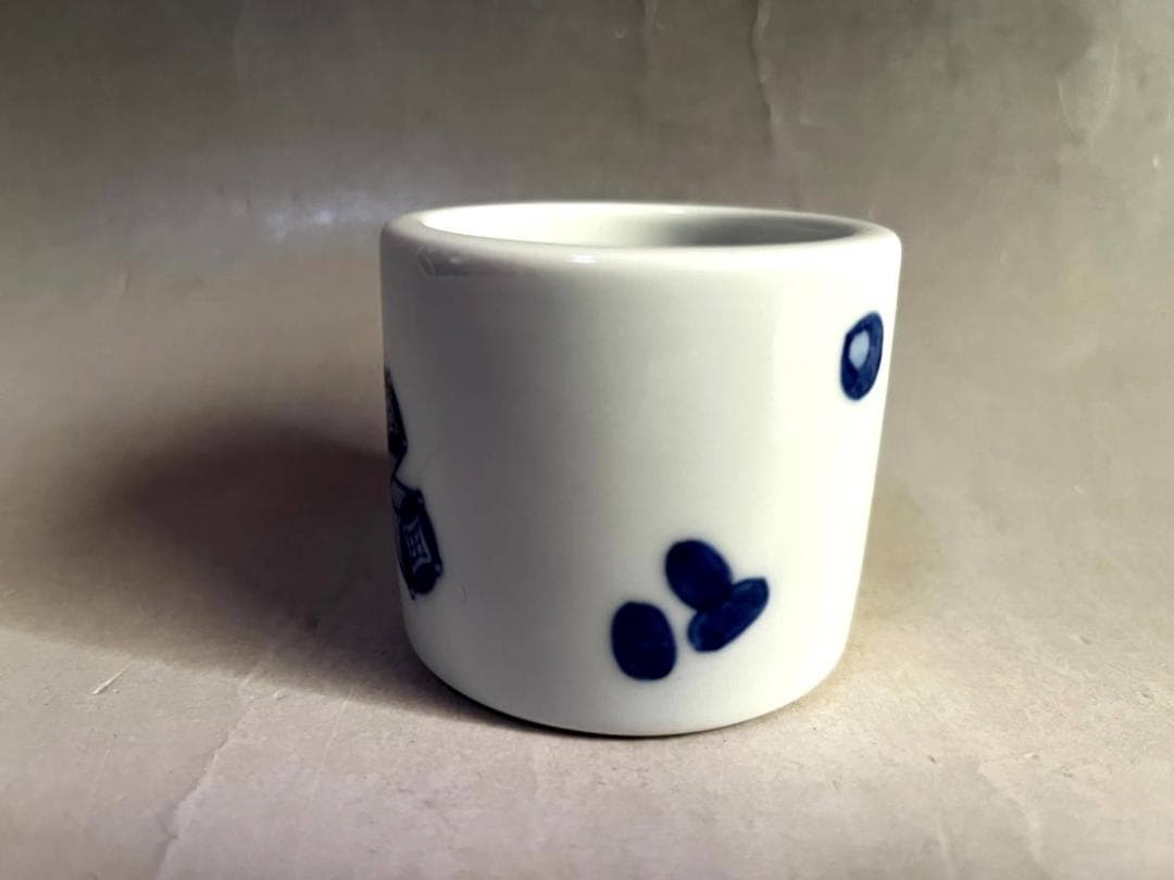 蓋置■染付宝尽 和田桐山造（三代）共箱 お茶道具 古美術 時代物 骨董品■