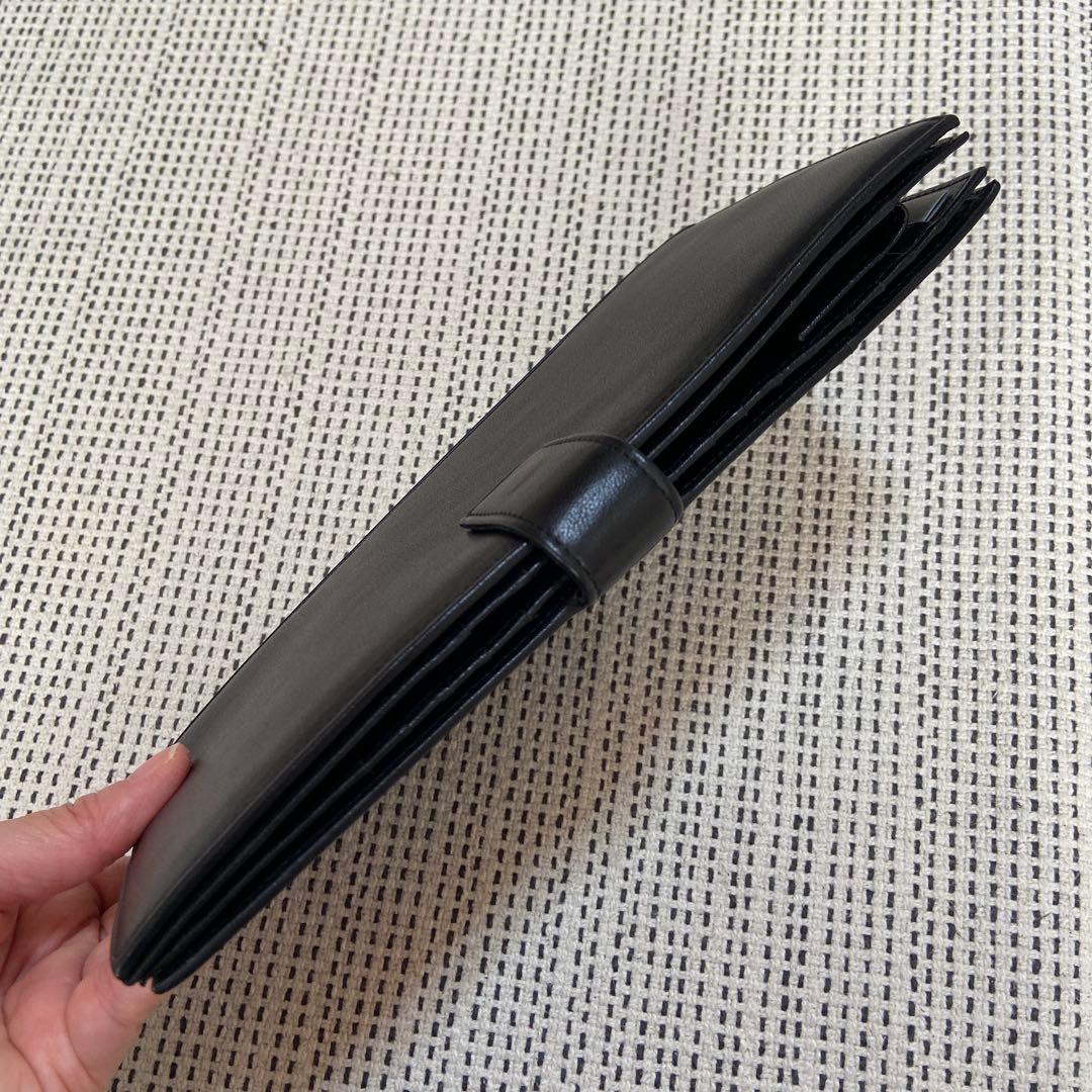 新品　TUMI オーガナイザー 黒 本革 レザー トラベルケース　カード入れ