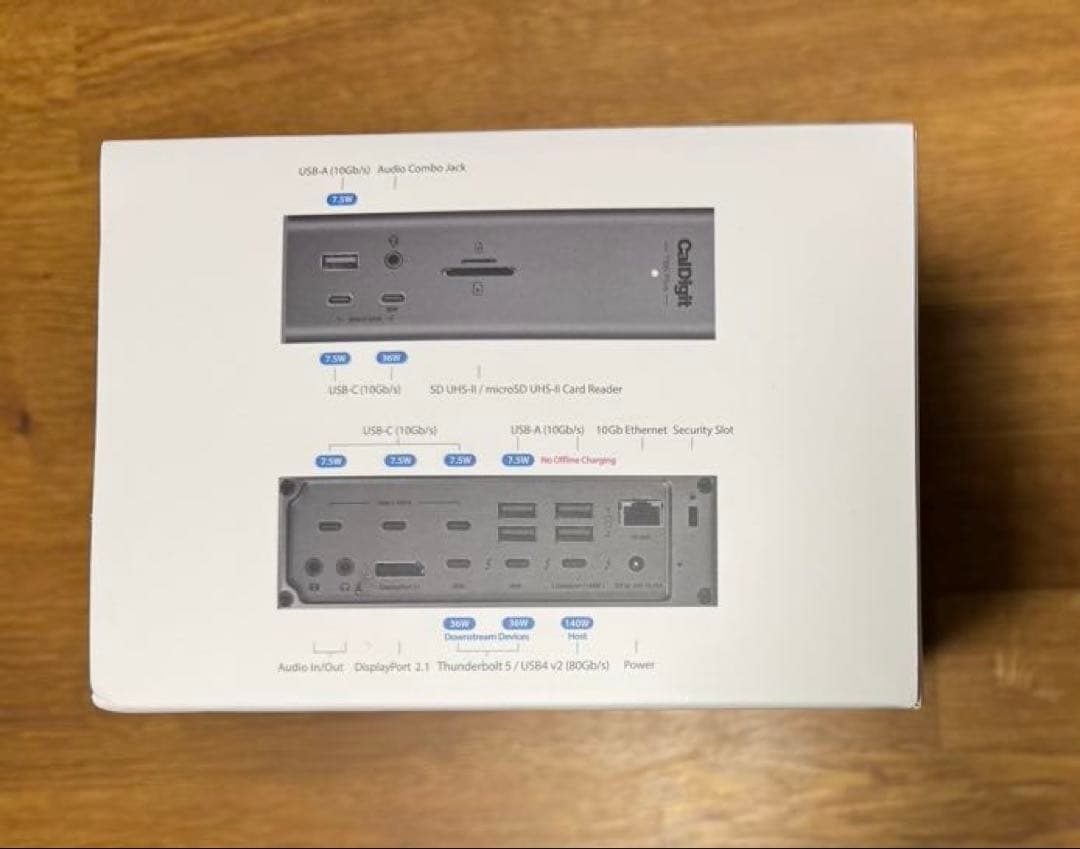 Thunderbolt5ドッキングステーションCalDigit TS5 Plus