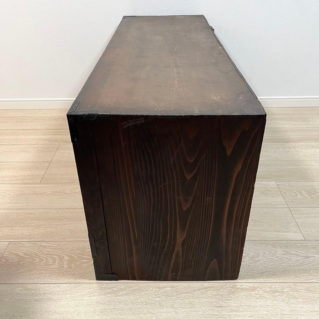 (な03)古家具 桐ローボード テレビ台 和箪笥 魚金具 時代家具 和家具