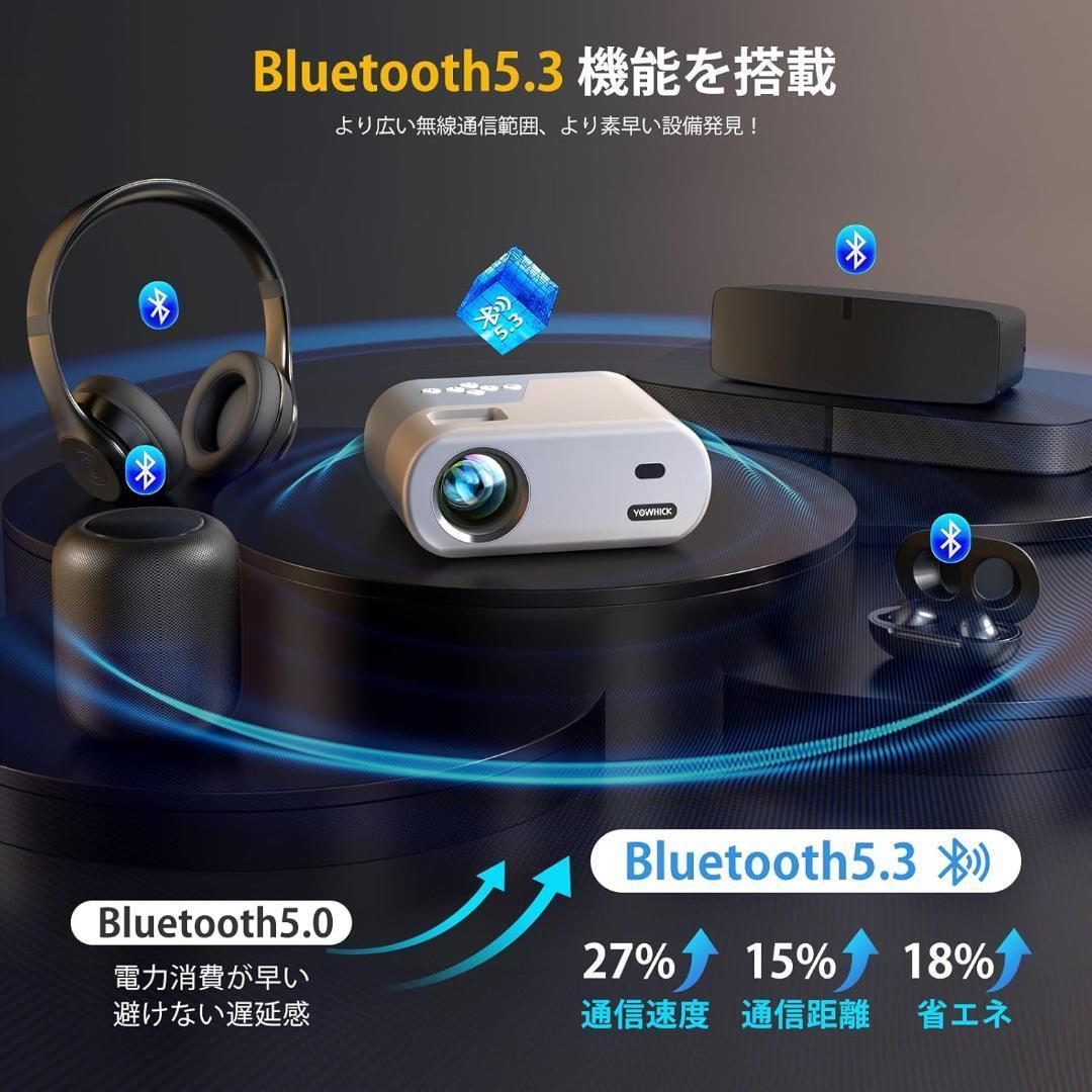 ⭐処分値　新品　YOWHICKプロジェクター 13000LM高輝度5GWiFi