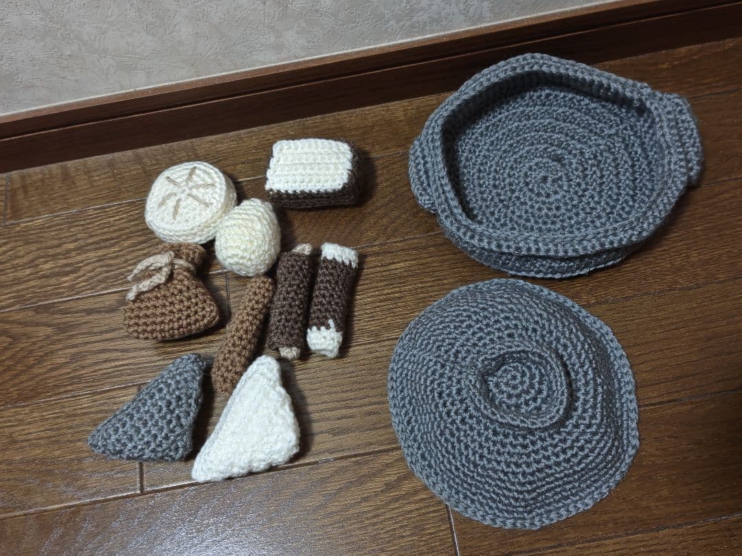 あみぐるみ あみぐるみ食べものセット かぎ針編み ハンドメイド