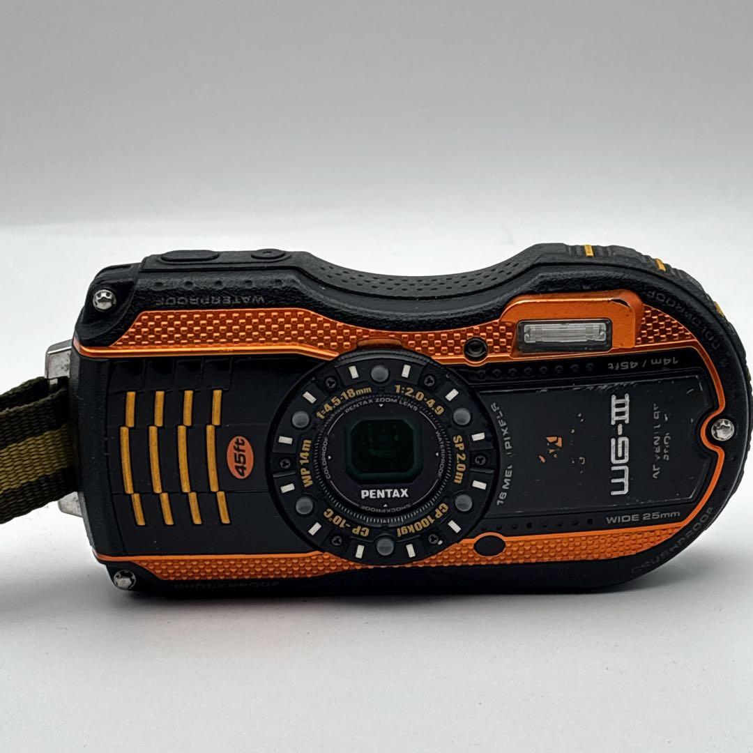 PENTAX WG-3 ペンタックス デジタルカメラ オレンジ 防水 動作品