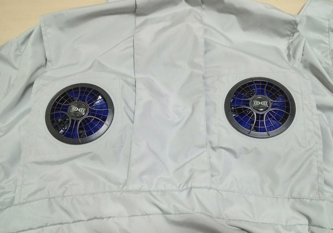 ファン付き長袖空調服 グレー3 Lサイズ