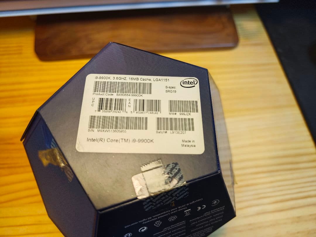 Intel Core i9-9900K 9th Gen CPU　箱無し