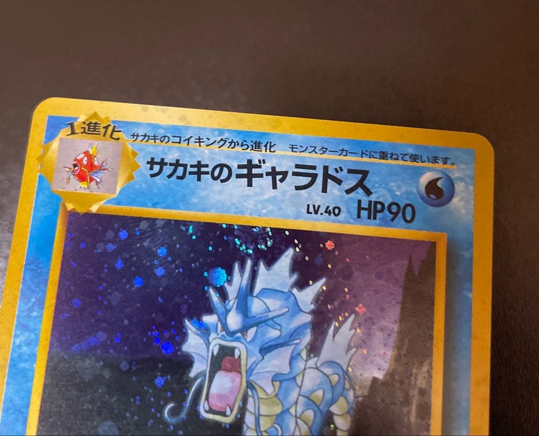 ポケカ サカキのギャラドス 旧裏　渦巻きホロ　ジム拡張パック 闇からの挑戦
