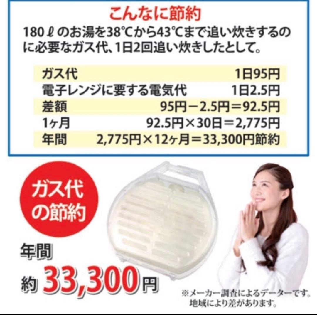 バスパ 風呂湯保温器 ガス代節約 日本製 レンチン　湯たんぽ 追い焚き抑制