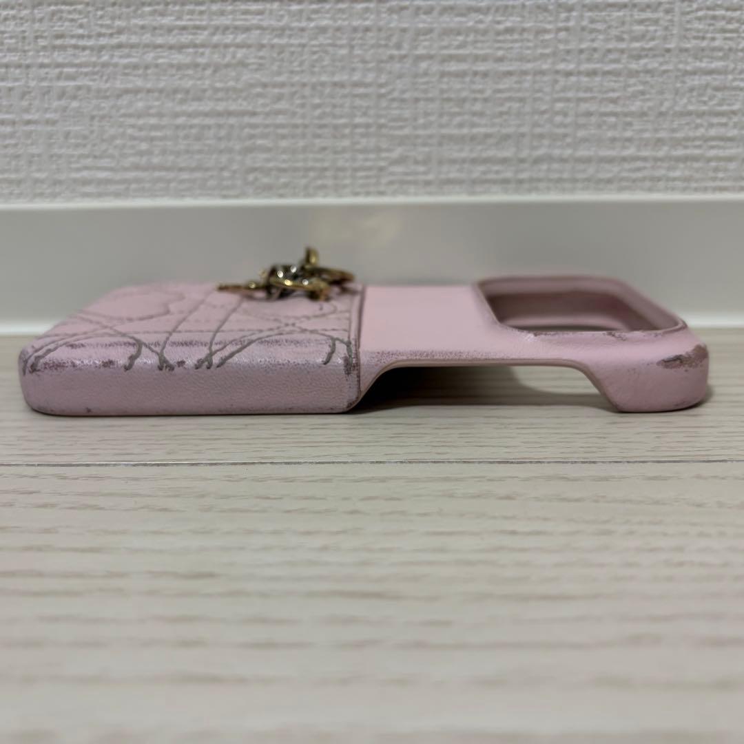 【良品】Dior　LADY DIOR　iPhone17Pro　カナージュ　ピンク