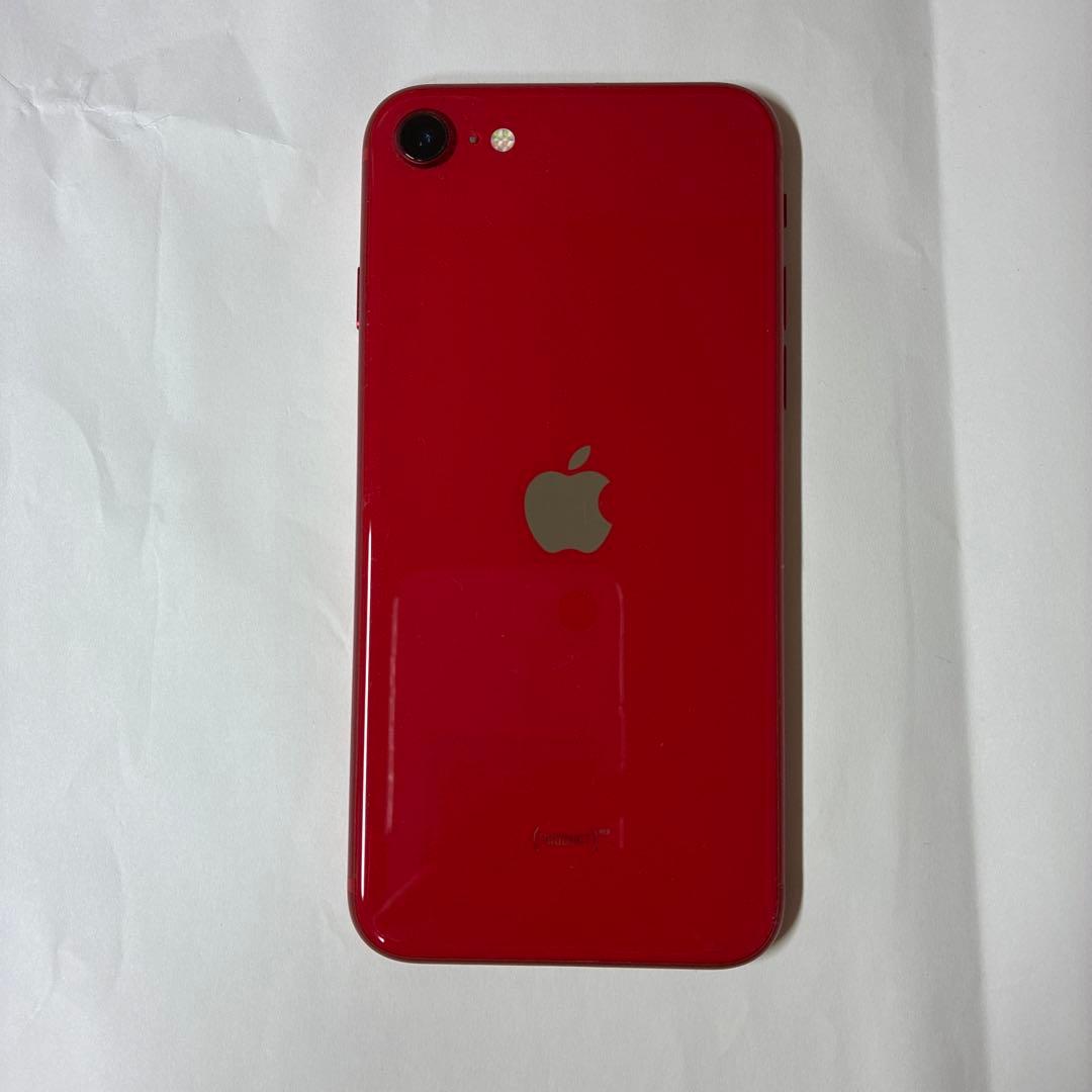 iPhone SE 第二世代 64GB レッド　充電コード　イヤホン付き