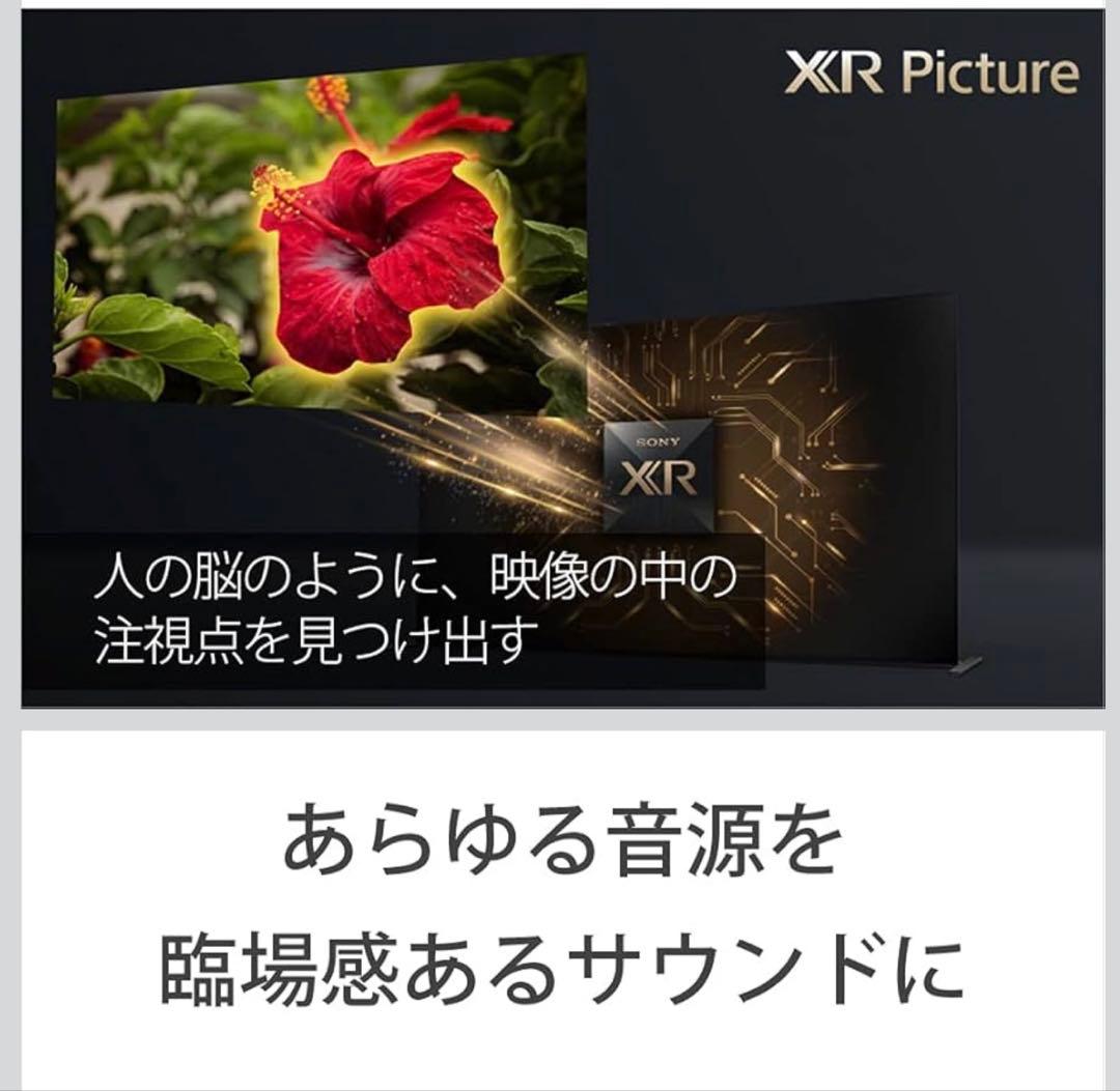 【美品フルセット】SONY BRAVIA XRJ-85X95J 2022年壁掛け