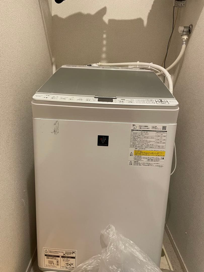 食器棚　三菱365L冷蔵庫　SHARP洗濯機8キロ　CITIZEN体重計