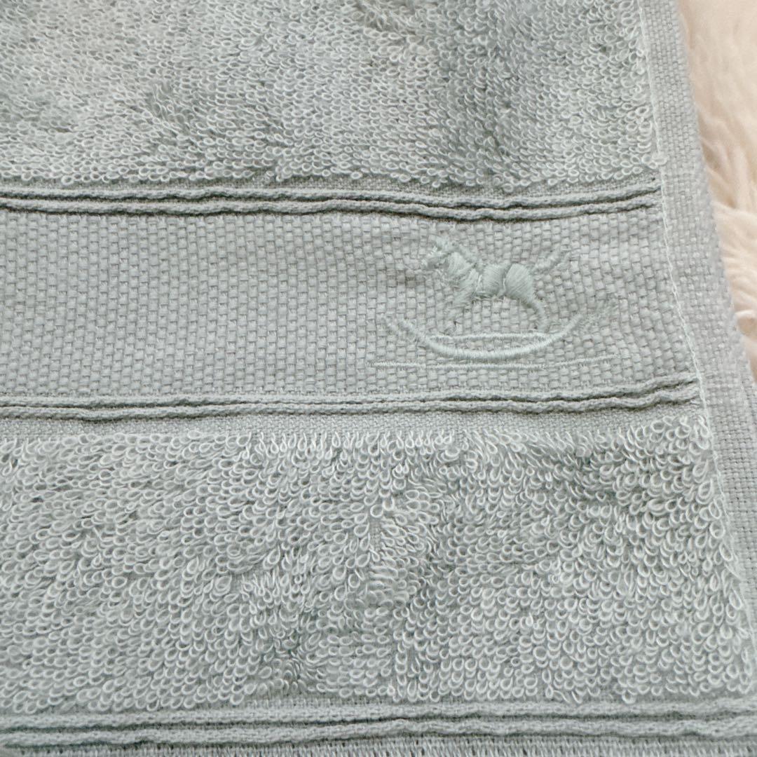 ✨極美品✨エルメスバスタオル　ブルー