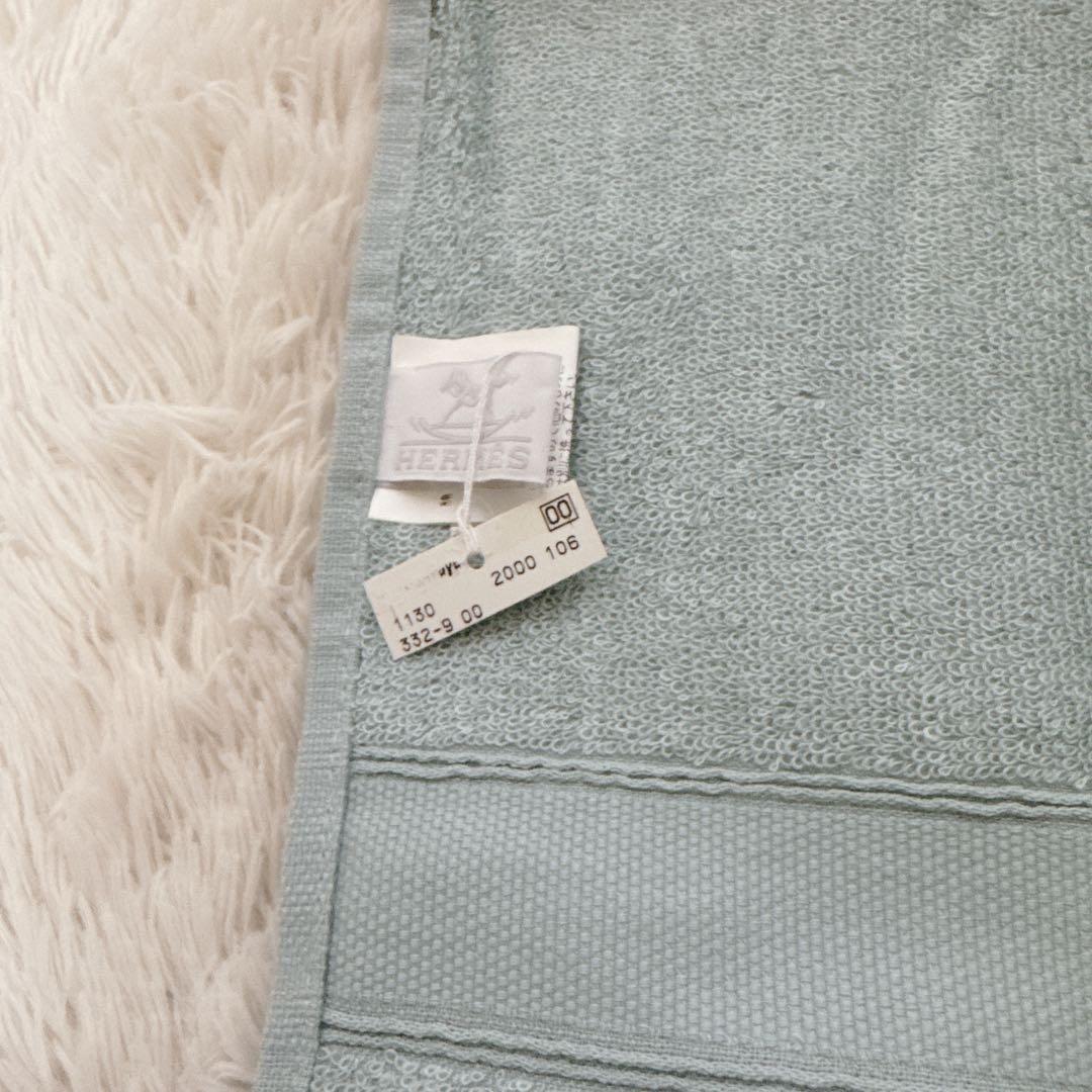 ✨極美品✨エルメスバスタオル　ブルー