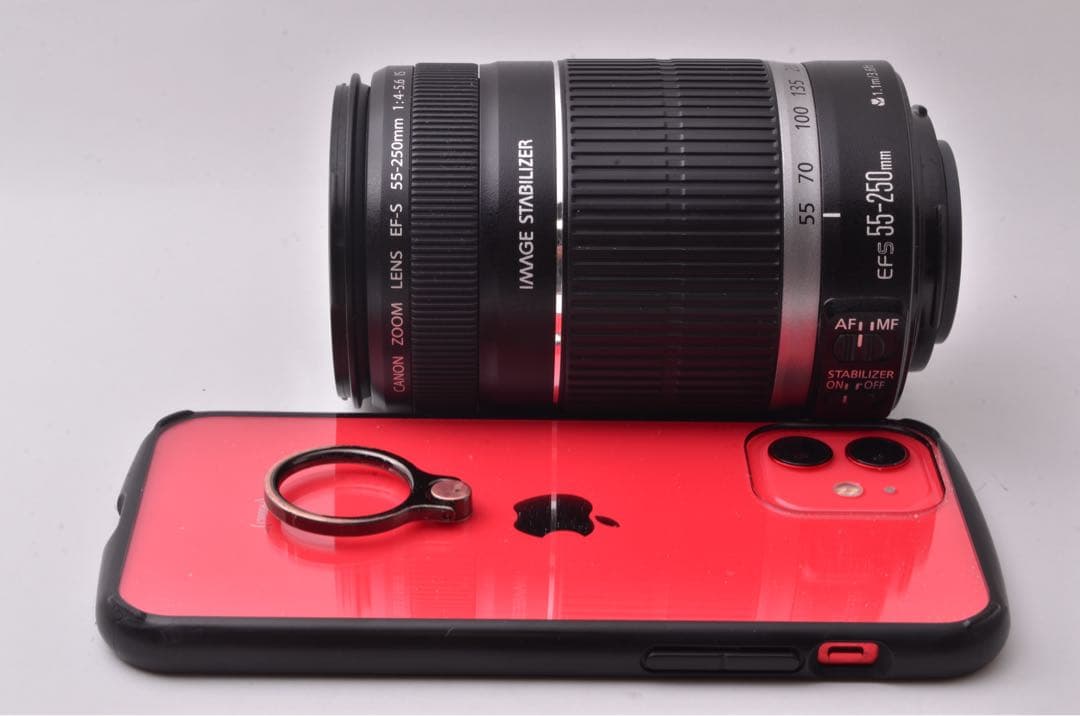 【大迫力の望遠レンズ】キヤノン　EF-S　55-250mm　IS　キヤノン