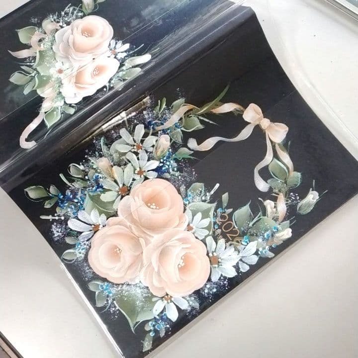 トールペイント作品薔薇のスケジュール帳