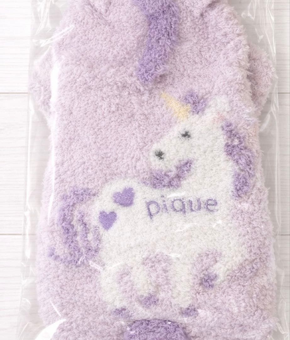 ジェラートピケ　【CAT&DOG】 ジェラートユニコーンケープ　ラベンダーS