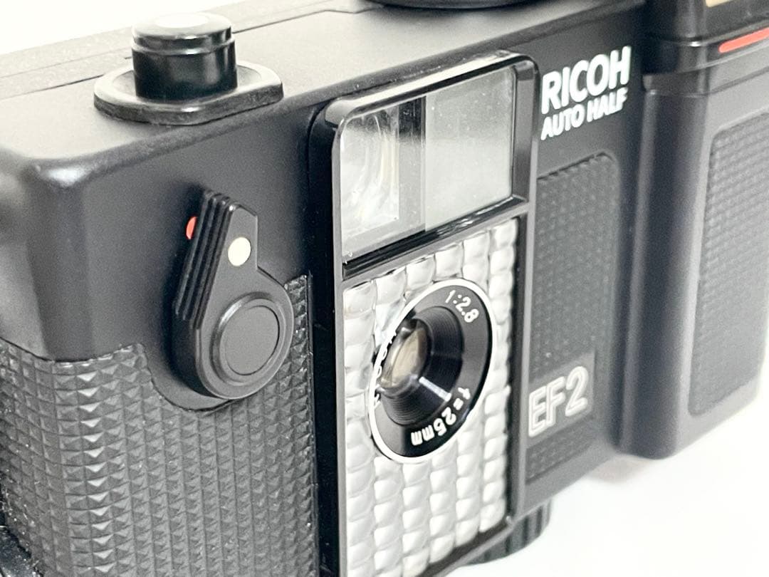 【動作品】　RICOH AUTO HALF EF2 ブラック　モルト新品