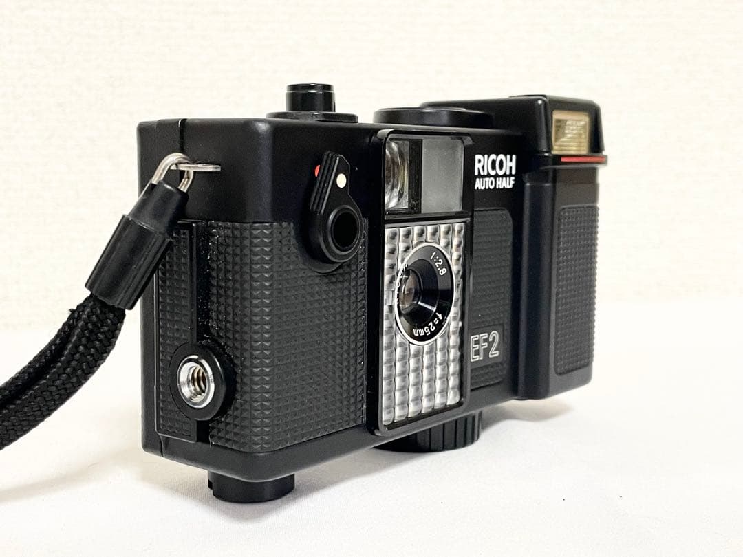 【動作品】　RICOH AUTO HALF EF2 ブラック　モルト新品