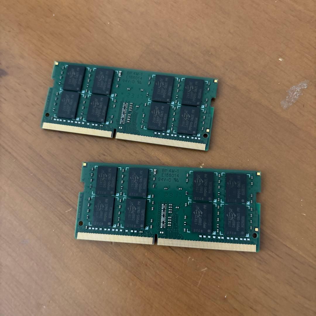 動作品　ADATA 16GB×2枚=32GBノート用メモリー DDR4-3200